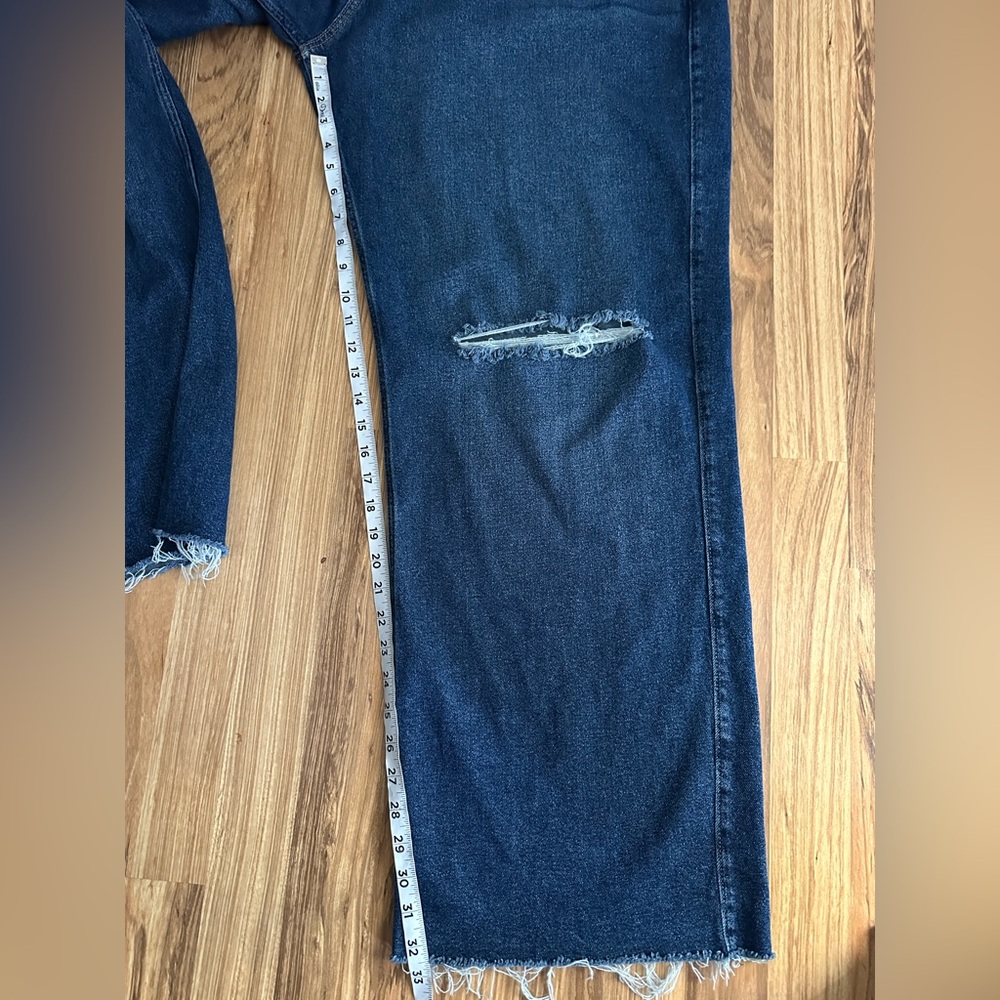 Hollister Vintage Stretch Low Rise Vintage Baggy Jeans Plus Size 44 Waist Blue - Picture 8 of 11